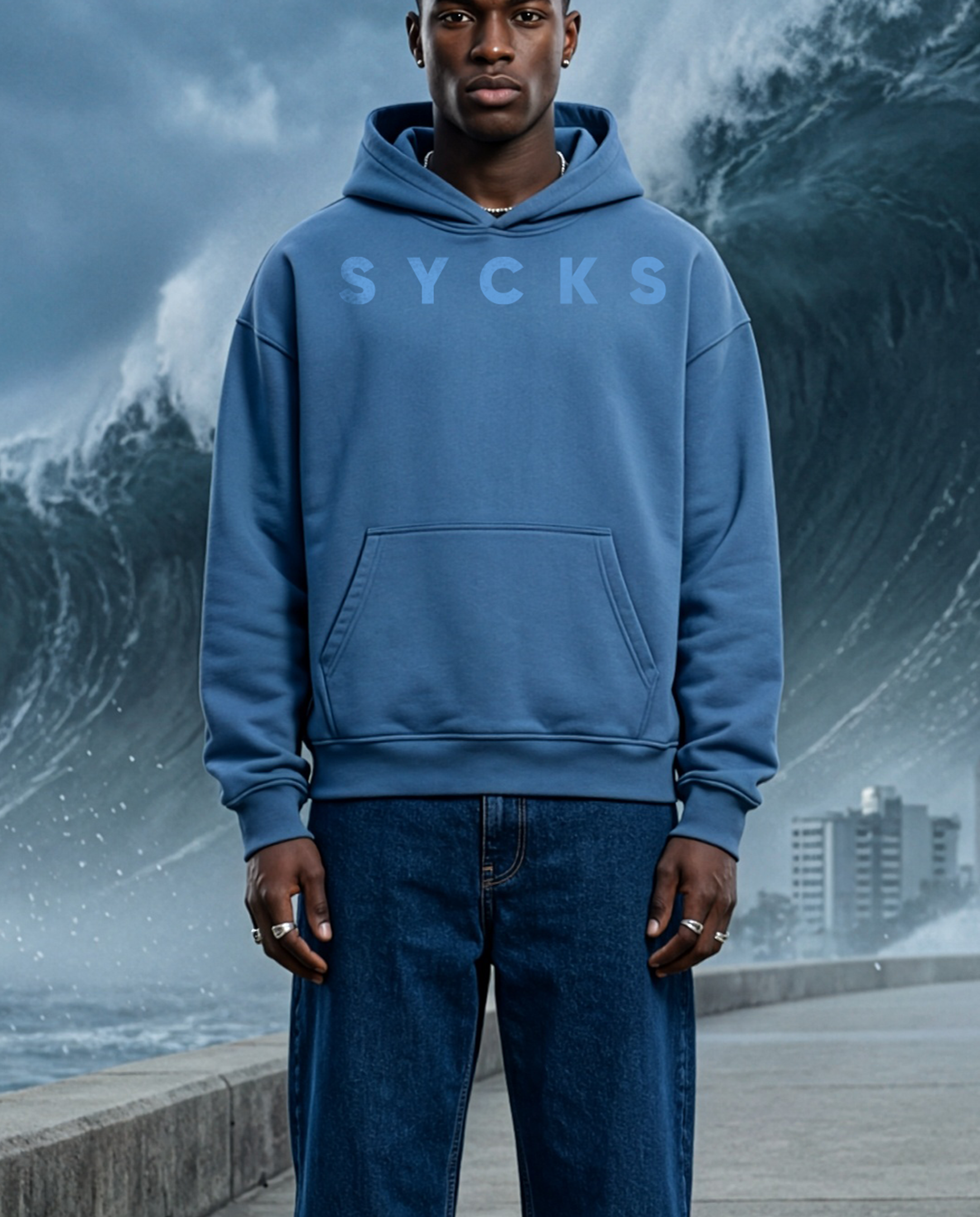 SYCKS Blue — Oversized Hoodie