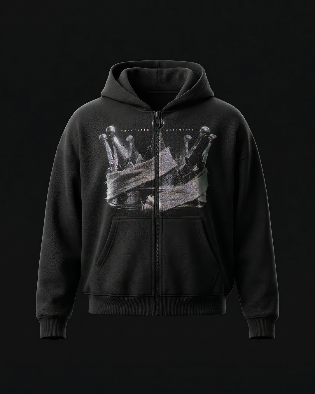 Fractured Authority — Oversized Hoodie