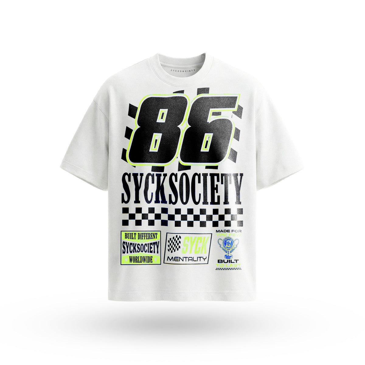 MOTO-SYC / WHITE TEE