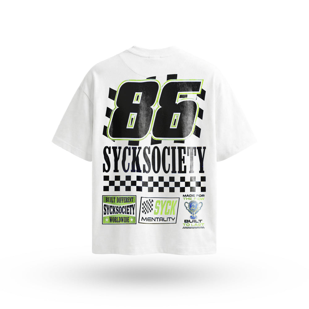 MOTO-SYC / WHITE TEE